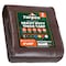 Tarpco Safety Heavy Duty Tarp, 10 ft L x 0.5 mm H x 8 ft W, 7 Mil, Brown/Black, Polyethylene TS-202-8X10 - alternate 1